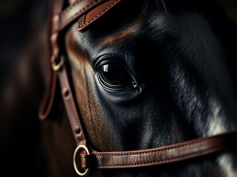 Close-up of a polo pony